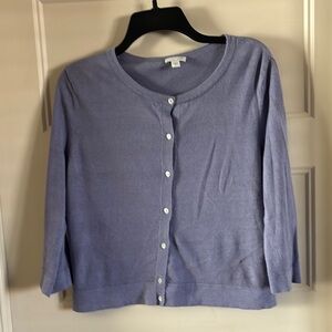 J Jill Lilac Cardigan Sweater